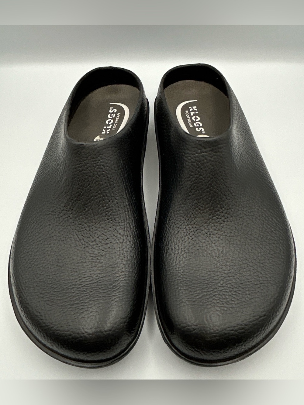 KLOGS Kennett Mens Backless Clogs 15W Black Slip Resistant Medical Food Service